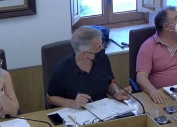 Vicent Torres durante el pleno de junio.