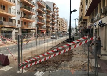 Avenida Isidor Macabich en obras.