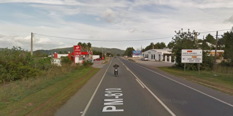 Carretera de Santa Eulària. Google Maps.