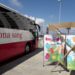 Imagen de archivo de un autobús para donar sangre.