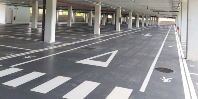 Nuevas plazas de parking en el aeropuerto de Ibiza. Imagen cedida por AENA.