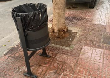 Suciedad en Sant Antoni. Foto: PSOE.