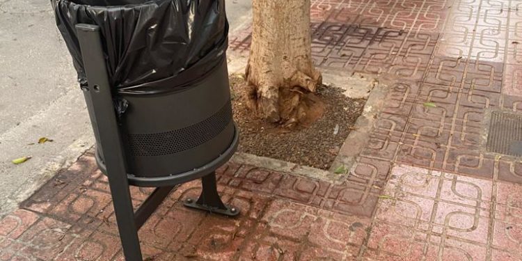 Suciedad en Sant Antoni. Foto: PSOE.