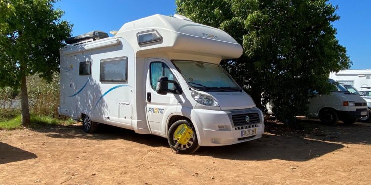 Caravana en el municipio de Ibiza, en una imagen de archivo.