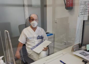 Carlos Rodríguez, delegado sindical de Simebal en las Pitiusas, ayer en Can Misses. Imagen cedida por Simebal.