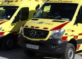 Imagen de archivo de ambulancias del 061.