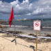 Platja des Pujols tancada al bany aquest dijous. Consell de Formentera.