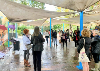 Concentración de pensionistas de Ibiza en noviembre. Imagen de archivo (cedida por 'Otoño Caliente`').