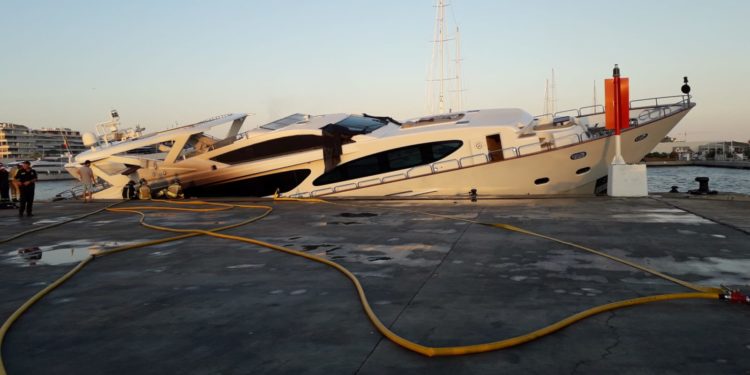 Así está el yate hoy. Foto de la APB