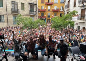 El grupo en el Sonorama Ribera este año. Imagen cedida por  Morning Drivers.