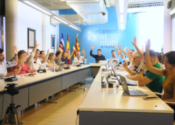Imagen del pleno de este miércoles. Foto: Ayuntamiento de Sant Antoni.