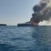 El yate incendiado en Cala Saona, Formentera. Noudiari.