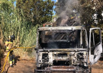 Así ha quedado el vehículo. Bomberos Ibiza.