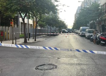 La sede del Consell, acordonada.