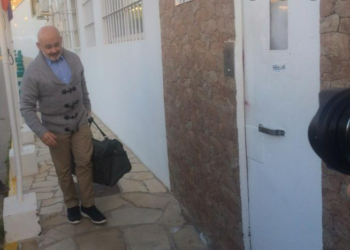 José Juan Cardona entrando en la cárcel de Eivissa después del primer permiso (año 2019). Imagen de archivo.