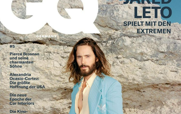 El artista en la portada de GQ Germany.