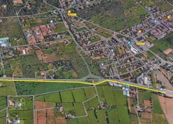 Vial ciclista. Plànol facilitat pel Consell d'Eivissa.