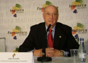 José Tur Olmo durant una xerrada al World travel Market (Londres). Foto: Laura Ferrer Arambarri.