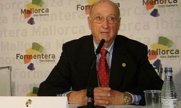 José Tur Olmo durant una xerrada al World travel Market (Londres). Foto: Laura Ferrer Arambarri.