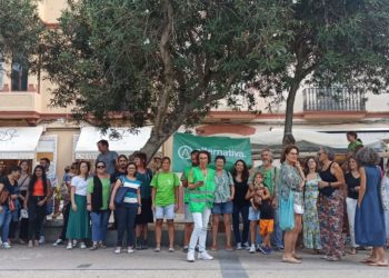 Concentración contra la Lomloe de Sindicat Alternativa Docent en Eivissa. Foto: Vicent Ribas.