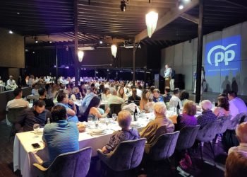 Un moment del sopar celebrat ahir divendres. Imatge facilitada per l'organització.