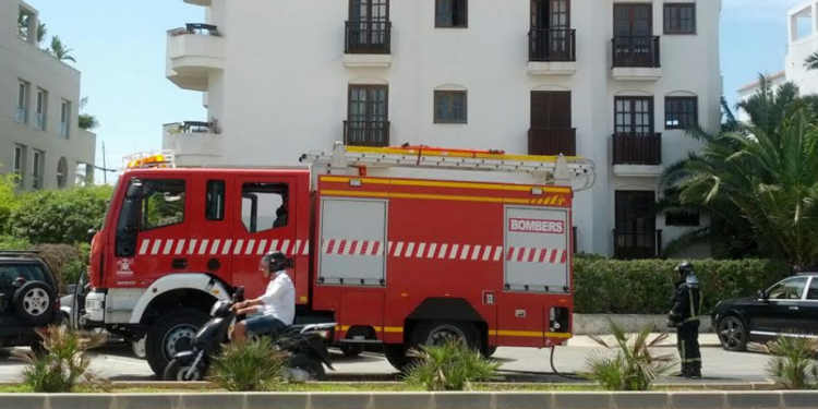 Imagen de archivo de un camión de los bomberos de Ibiza.