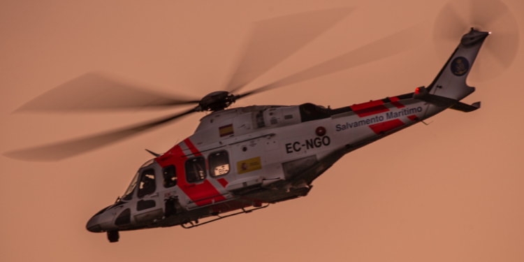 Helicóptero de Salvamento Marítimo. Foto: SS.