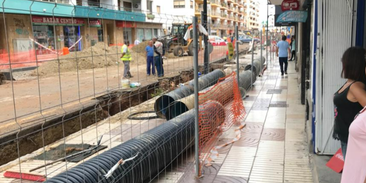 Obras en la avenida Isidor Macabich. Foto: Noudiari.