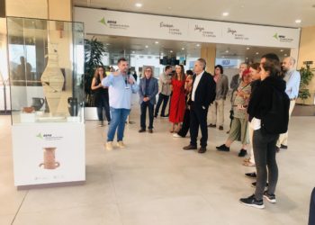 Imagen de la exposición este miércoles, en el día de su inauguración. Foto: Aena.