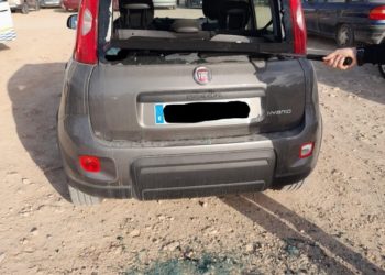 Uno de los coches que han sufrido un robo en Sant Antoni