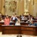 Sesión parlamentaria de hoy en la que se ha aprobado la nueva ley balear.