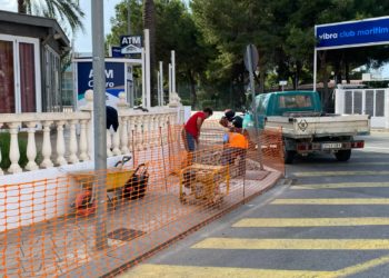 Imatge de les obres cedida per l'Ajuntament de Sant Josep.