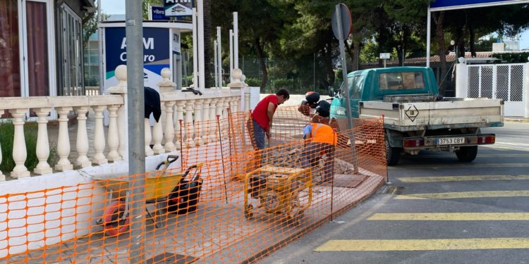 Imatge de les obres cedida per l'Ajuntament de Sant Josep.