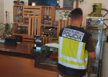 Asociación cannábica desmantelada recientemente. Foto Policía Nacional