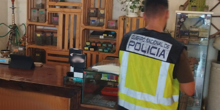 Asociación cannábica desmantelada recientemente. Foto Policía Nacional