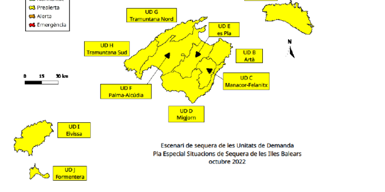 Gràfic de la conselleria balear de Medi Ambient i Territori. www.caib.es.