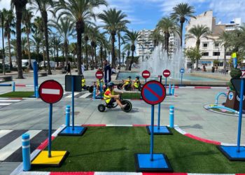 Imagen de archivo de una actividad infantil de la Semana de la Movilidad.