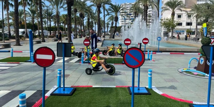 Imagen de archivo de una actividad infantil de la Semana de la Movilidad.