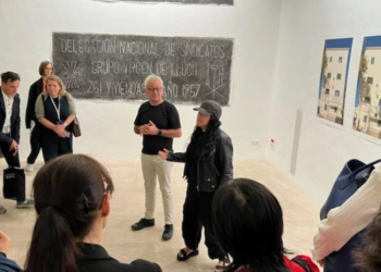 Presentación CIMAM de NOT TODAY con Teresa Margolles y Bartomeu Marí. Imagen de Alttra