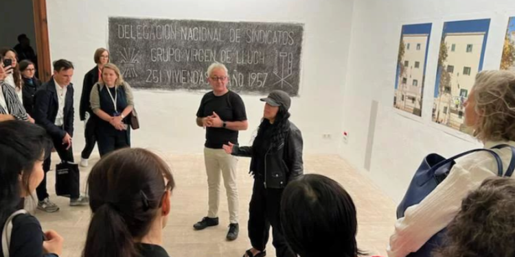 Presentación CIMAM de NOT TODAY con Teresa Margolles y Bartomeu Marí. Imagen de Alttra