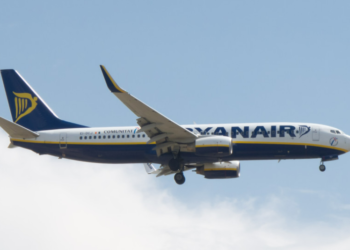Un avión de Ryanair. Foto: Carlos Delgado (Wikipedia).
