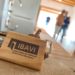 Un detalle de una promoción de vivienda pública en Platja d'en Bossa.