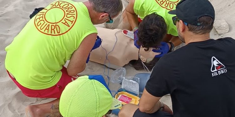 Prácticas de socorristas en Formentera
