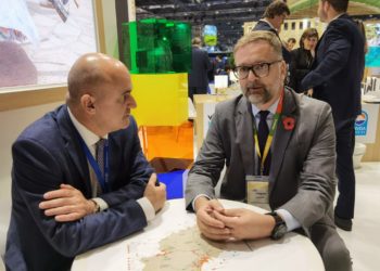Reunió a Londres entre el president Vicent Marí i el Cònsol britànic Lloyd Millen. Foto: Consell d'Eivissa.