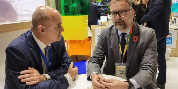 Reunió a Londres entre el president Vicent Marí i el Cònsol britànic Lloyd Millen. Foto: Consell d'Eivissa.