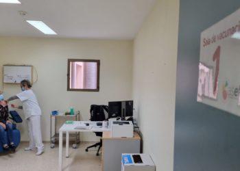 Punto de vacunación en Can Misses.