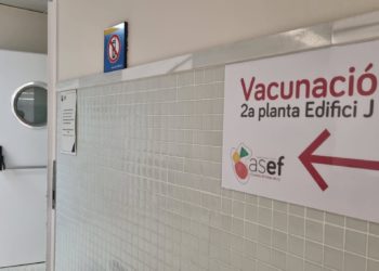 Punto de vacunación en Can Misses.