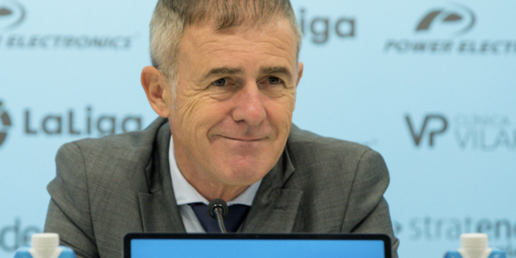 Lucas Alcaraz en la rueda de prensa. UD Ibiza