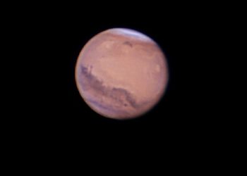 Marte fotografiado por Joan Lluís Ferrer.