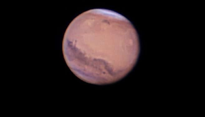 Marte fotografiado por Joan Lluís Ferrer.